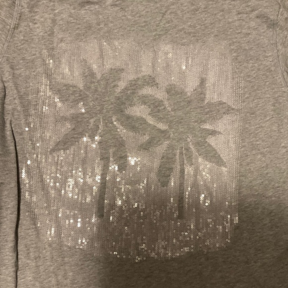 Victoria's Secret Tops - Victoria’s Secret sequin palm tree hoodie